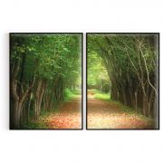 Quadro Decorativo Caminho Floresta - 2 Telas Comercial Ramos