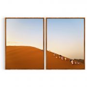 Quadro Decorativo Deserto - 2 Telas Comercial Ramos