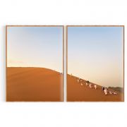 Quadro Decorativo Deserto - 2 Telas Comercial Ramos