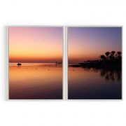 Quadro Decorativo Final de Tarde - 2 Telas Comercial Ramos