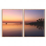 Quadro Decorativo Final de Tarde - 2 Telas Comercial Ramos