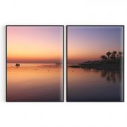 Quadro Decorativo Final de Tarde - 2 Telas Comercial Ramos