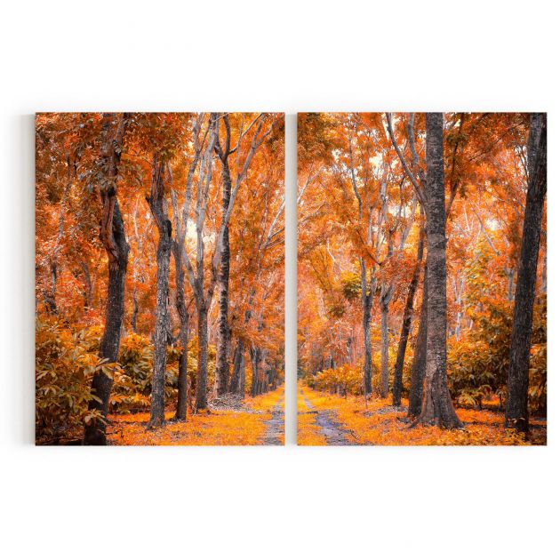 Quadro Decorativo Floresta ll - 2 Telas Comercial Ramos