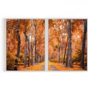 Quadro Decorativo Floresta ll - 2 Telas Comercial Ramos