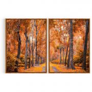 Quadro Decorativo Floresta ll - 2 Telas Comercial Ramos