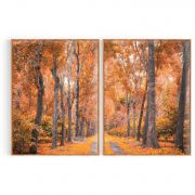 Quadro Decorativo Floresta ll - 2 Telas Comercial Ramos