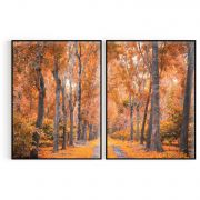 Quadro Decorativo Floresta ll - 2 Telas Comercial Ramos