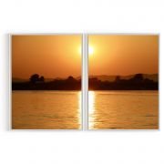 Quadro Decorativo Pôr do Sol ll - 2 Telas Comercial Ramos