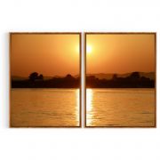 Quadro Decorativo Pôr do Sol ll - 2 Telas Comercial Ramos