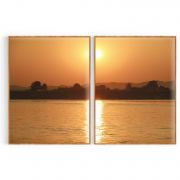 Quadro Decorativo Pôr do Sol ll - 2 Telas Comercial Ramos