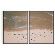 Quadro Decorativo Praia - 2 Telas Comercial Ramos