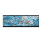 Quadro Decorativo Abstrato Azul Comercial Ramos