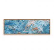 Quadro Decorativo Abstrato Azul Comercial Ramos