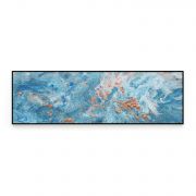 Quadro Decorativo Abstrato Azul Comercial Ramos