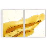 Quadro Decorativo Abstrato Oil Splash - 2 Telas Comercial Ramos