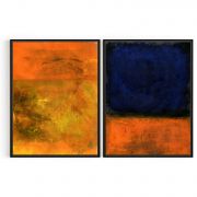 Quadro Decorativo Abstratos II - 2 Telas Comercial Ramos