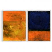 Quadro Decorativo Abstratos II - 2 Telas Comercial Ramos