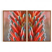 Quadro Decorativo Botão de Flor - 2 Telas Comercial Ramos