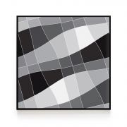 Quadro Decorativo Branco a Preto Gradiente Comercial Ramos