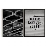 Quadro Decorativo Cool Kids - 2 Telas Comercial Ramos