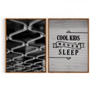 Quadro Decorativo Cool Kids - 2 Telas Comercial Ramos