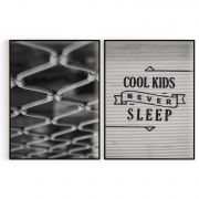 Quadro Decorativo Cool Kids - 2 Telas Comercial Ramos