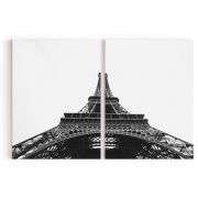 Quadro Decorativo Eiffel Tower - 2 Telas Comercial Ramos