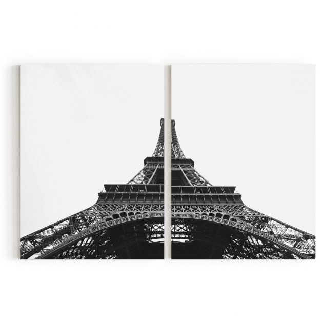 Quadro Decorativo Eiffel Tower - 2 Telas Comercial Ramos