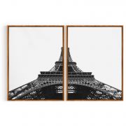 Quadro Decorativo Eiffel Tower - 2 Telas Comercial Ramos