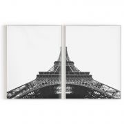 Quadro Decorativo Eiffel Tower - 2 Telas Comercial Ramos