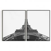 Quadro Decorativo Eiffel Tower - 2 Telas Comercial Ramos