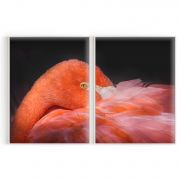 Quadro Decorativo Flamingo II - 2 Telas Comercial Ramos