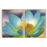 Quadro Decorativo Flor de Lotus - 2 Telas Comercial Ramos