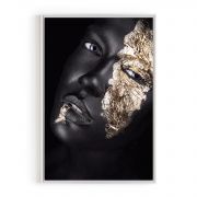 Quadro Decorativo Gold Face I Comercial Ramos