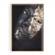 Quadro Decorativo Gold Face I Comercial Ramos