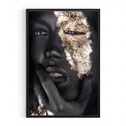 Quadro Decorativo Gold Face II Comercial Ramos