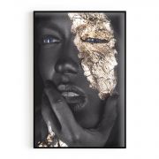 Quadro Decorativo Gold Face II Comercial Ramos