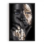 Quadro Decorativo Gold Face IV Comercial Ramos