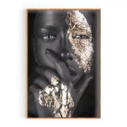 Quadro Decorativo Gold Face IV Comercial Ramos