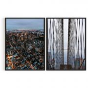 Quadro Decorativo Golden Gate - 2 Telas Comercial Ramos