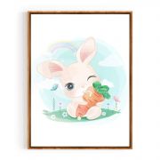 Quadro Decorativo Infantil Coelhinho Baby II Comercial Ramos