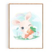 Quadro Decorativo Infantil Coelhinho Baby II Comercial Ramos