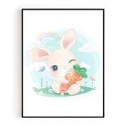 Quadro Decorativo Infantil Coelhinho Baby II Comercial Ramos