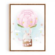 Quadro Decorativo Infantil Coelho Baby Comercial Ramos