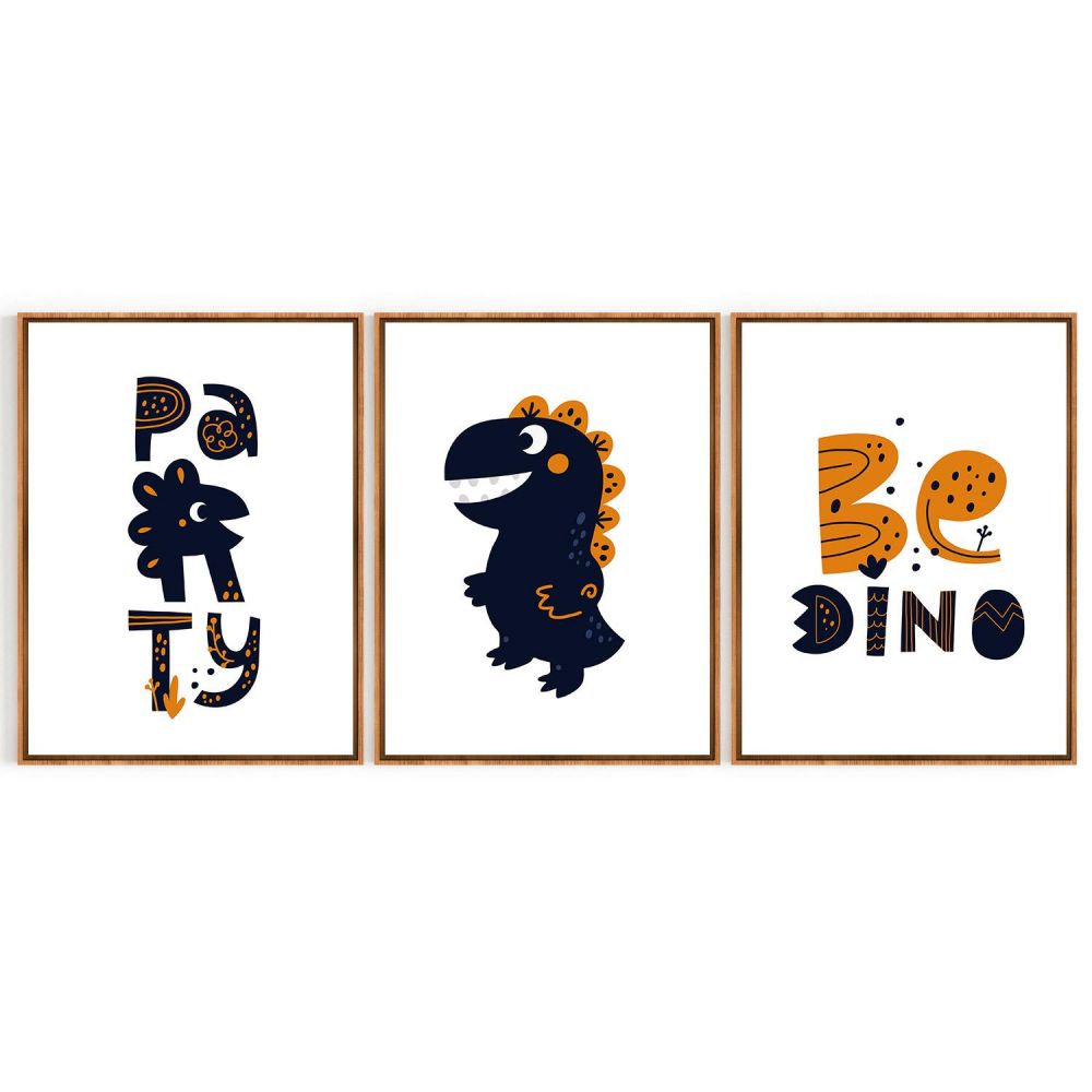 Quadros Decorativos Quarto Infantil Dinossauro Baby