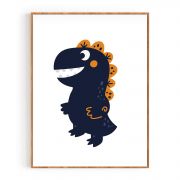 Quadro Decorativo Infantil Dinossauro Baby Comercial Ramos