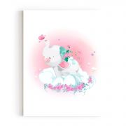 Quadro Decorativo Infantil Elefante Baby II Comercial Ramos