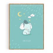 Quadro Decorativo Infantil Elefante II Comercial Ramos