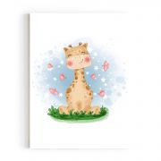 Quadro Decorativo Infantil Girafa Comercial Ramos