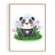 Quadro Decorativo Infantil Panda Baby Comercial Ramos